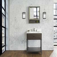 Fairmont Design's - Toledo - 24" Open Shelf Vanity - Driftwood Gray - 1401-VH24