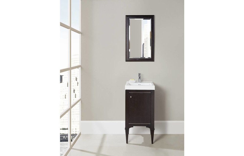 Fairmont - Charlottesville - Vintage Black - Nickel Accents - 18" x 16"