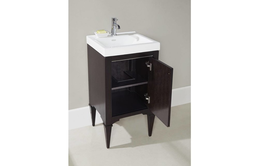 Fairmont - Charlottesville - Vintage Black - Nickel Accents - 18" x 16"
