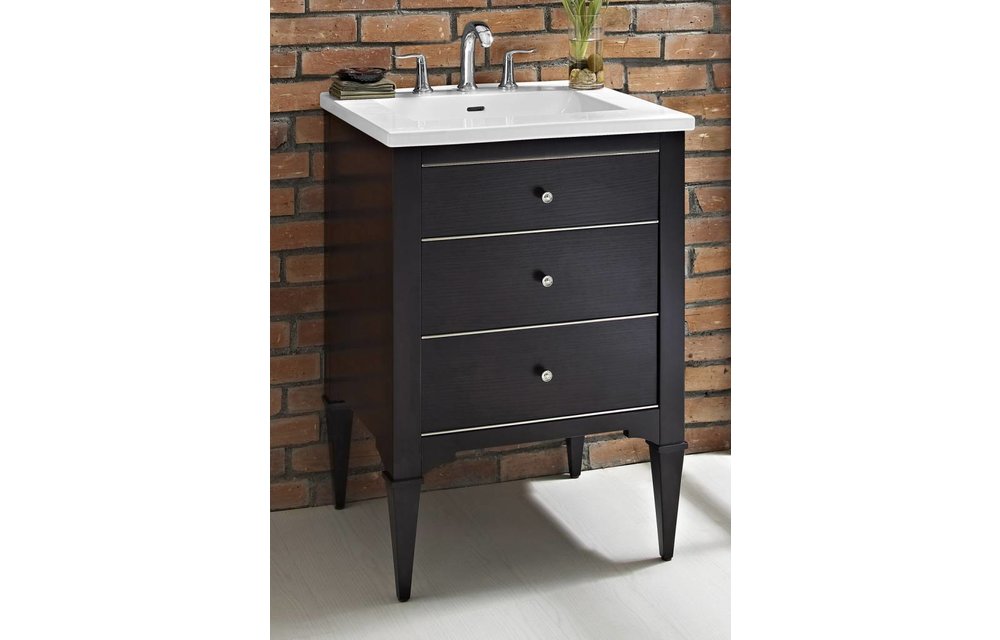 Fairmont - Charlottesville - Vintage Black - Nickel Accents - 24"