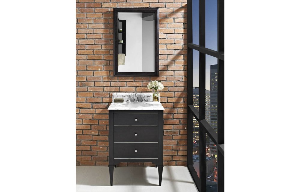 Fairmont - Charlottesville - Vintage Black - Nickel Accents - 24"