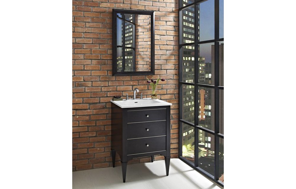 Fairmont - Charlottesville - Vintage Black - Nickel Accents - 24"