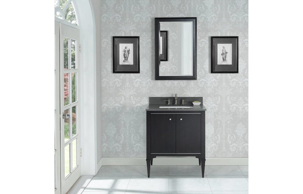 Fairmont - Charlottesville - Vintage Black - Nickel Accents - 30"