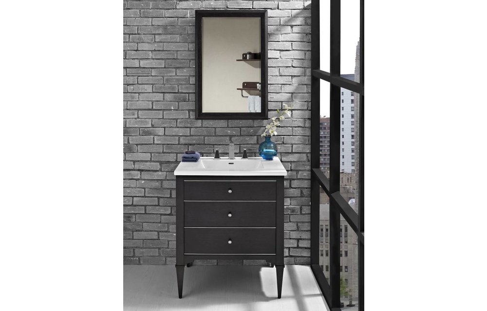 Fairmont - Charlottesville - Vintage Black - Nickel Accents - 30"