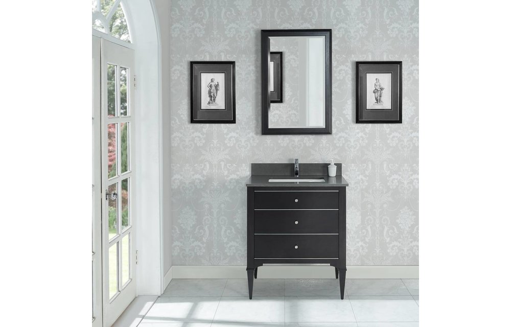 Fairmont - Charlottesville - Vintage Black - Nickel Accents - 30"