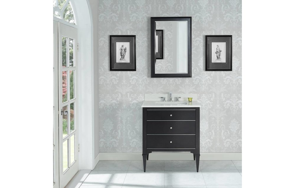 Fairmont - Charlottesville - Vintage Black - Nickel Accents - 30"