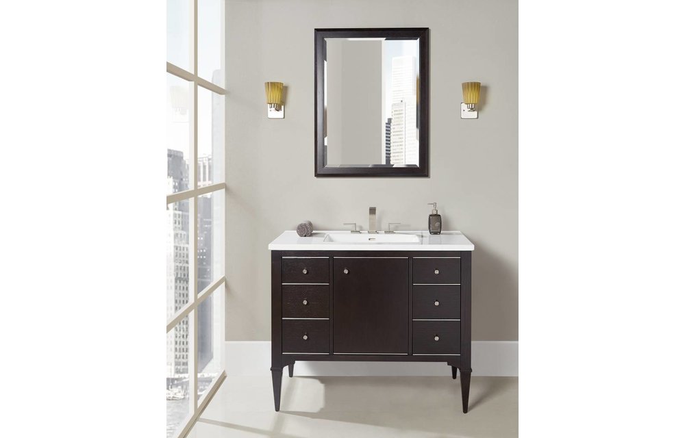 Fairmont - Charlottesville - Vintage Black - Nickel Accents - 42"