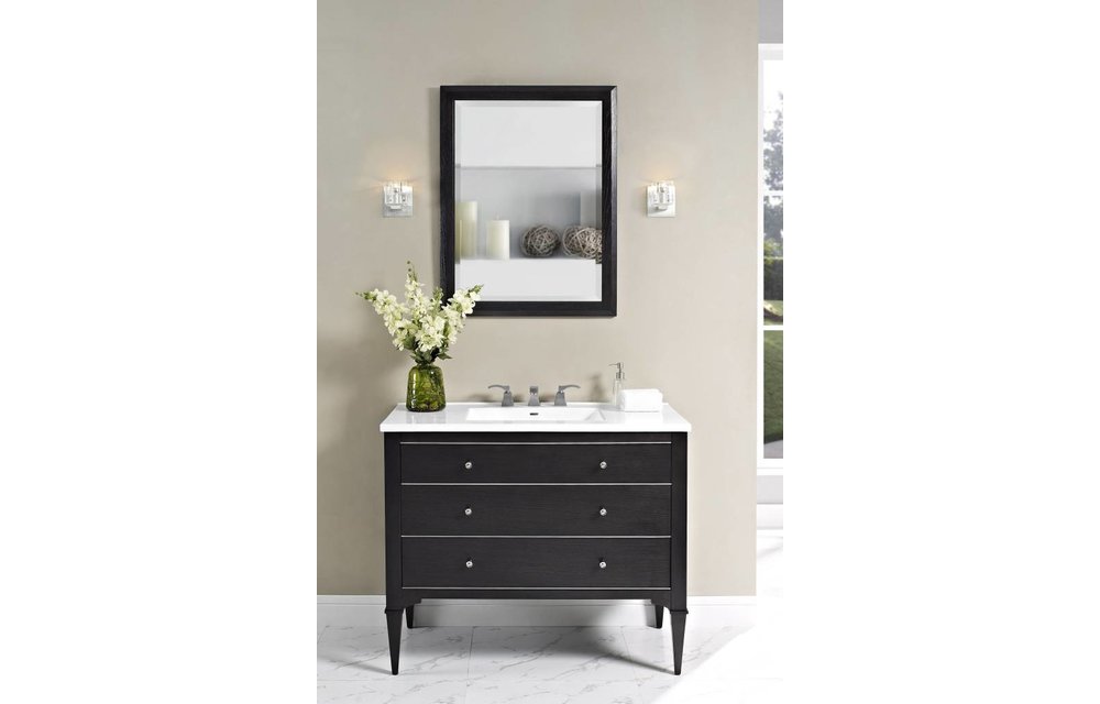 Fairmont - Charlottesville - Vintage Black - Nickel Accents - 42"