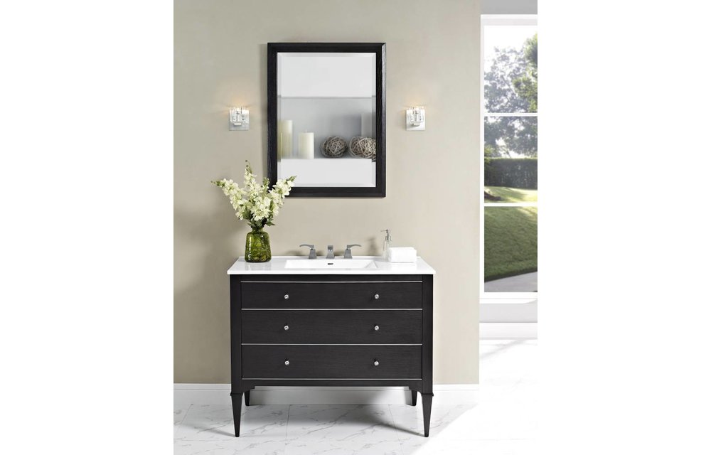 Fairmont - Charlottesville - Vintage Black - Nickel Accents - 42"