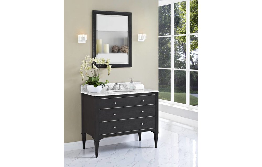 Fairmont - Charlottesville - Vintage Black - Nickel Accents - 42"