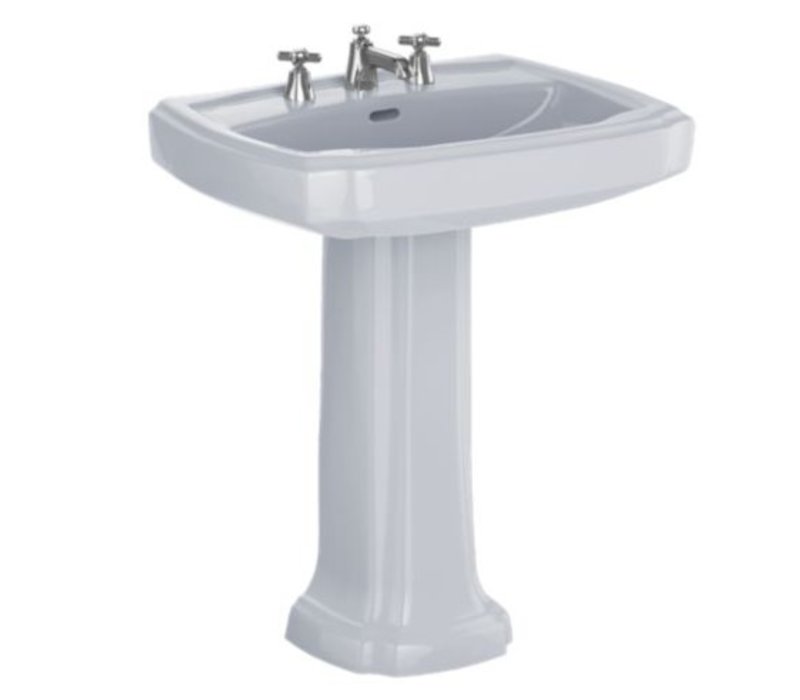 TOTO GUINEVERE 271/8" LAV & PED COTTON SINGLE HOLE LPT97001
