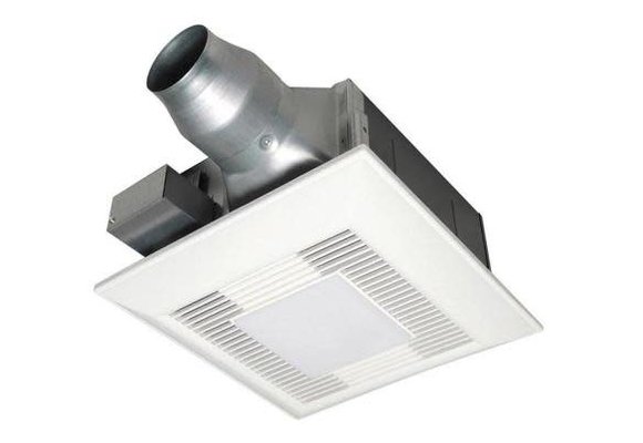 Panasonic - WhisperFitEZ with Light and Night Light 80-110 CFM