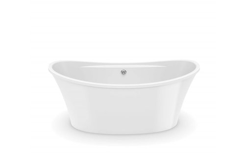 MAAX - Ariosa 6636 Acrylic Freestanding Center Drain Bathtub in White with White Skirt -