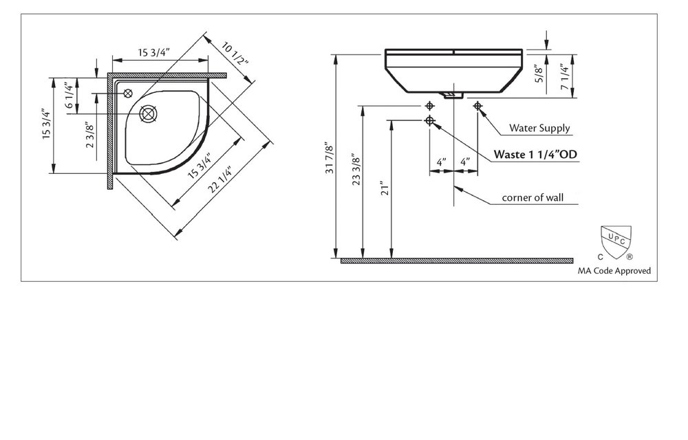 Cheviot - Sink - 944-WH-1 - Discontinued