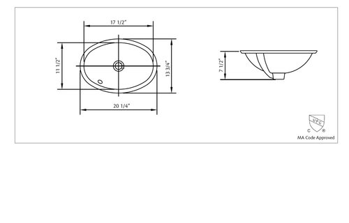 Cheviot - Oval - Undermount sink