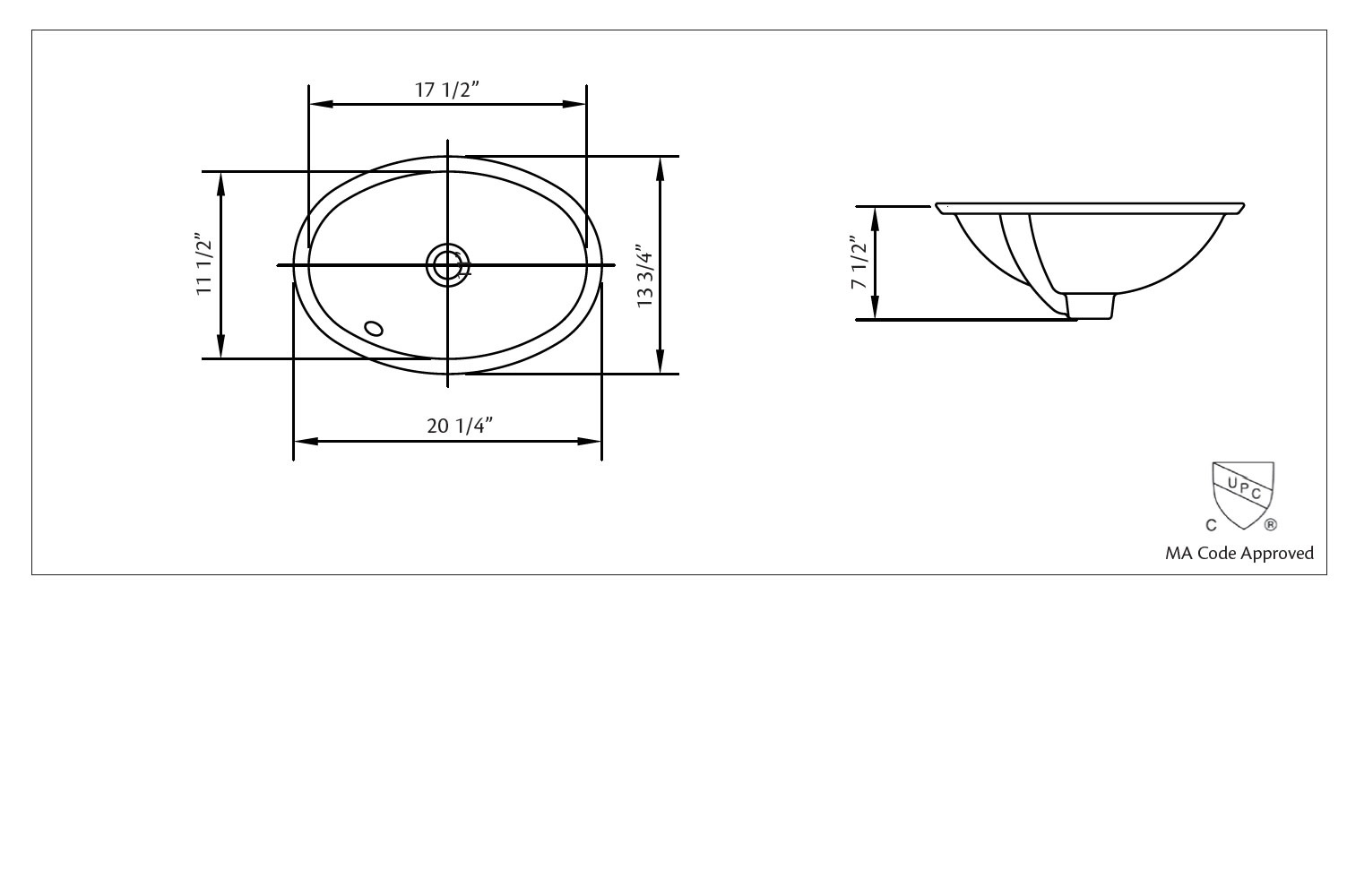 Cheviot - Oval - Undermount sink