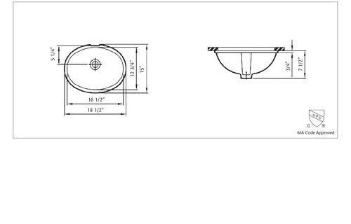 Cheviot - Oval - Undermount sink