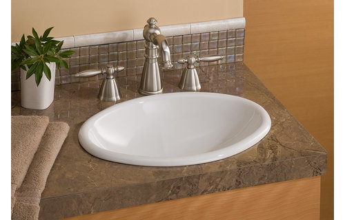 Cheviot - MINI OVAL DROP-IN SINK, WHITE - 1102-WH