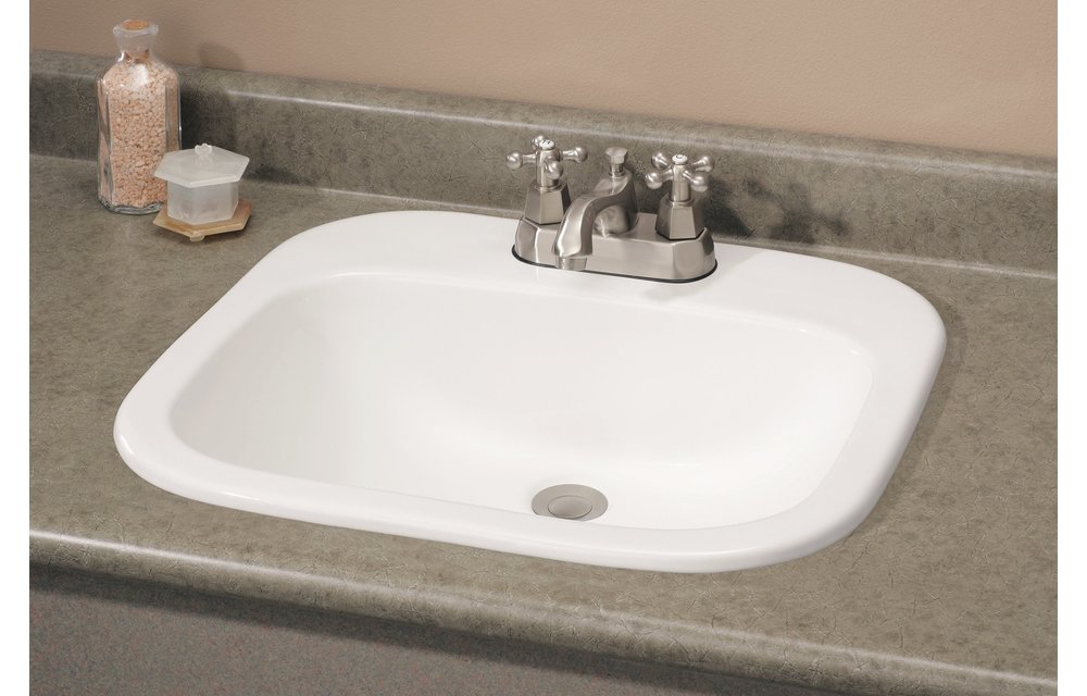 Cheviot - IBIZA DROP-IN SINK, WHITE, 4" DRILLING - 1108-WH-4