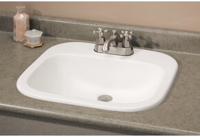 Cheviot - IBIZA DROP-IN SINK, WHITE, 4" DRILLING - 1108-WH-4