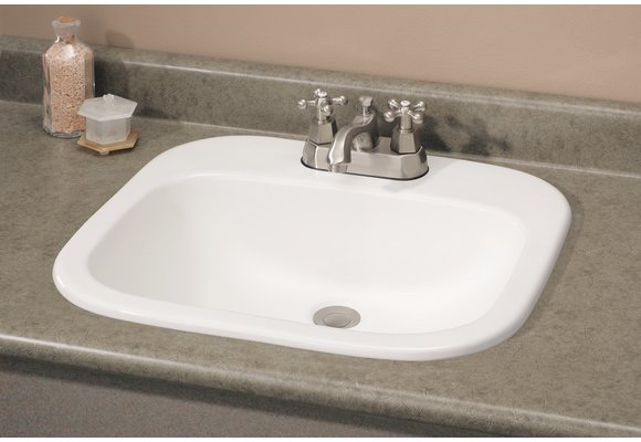 Cheviot - IBIZA DROP-IN SINK, WHITE, 4" DRILLING - 1108-WH-4