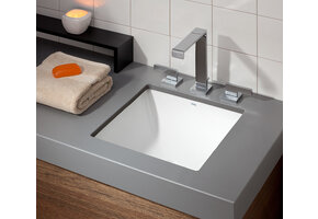 Cheviot - SQUARE DROP-IN/UNDERMOUNT SINK, WHITE - 1179-WH