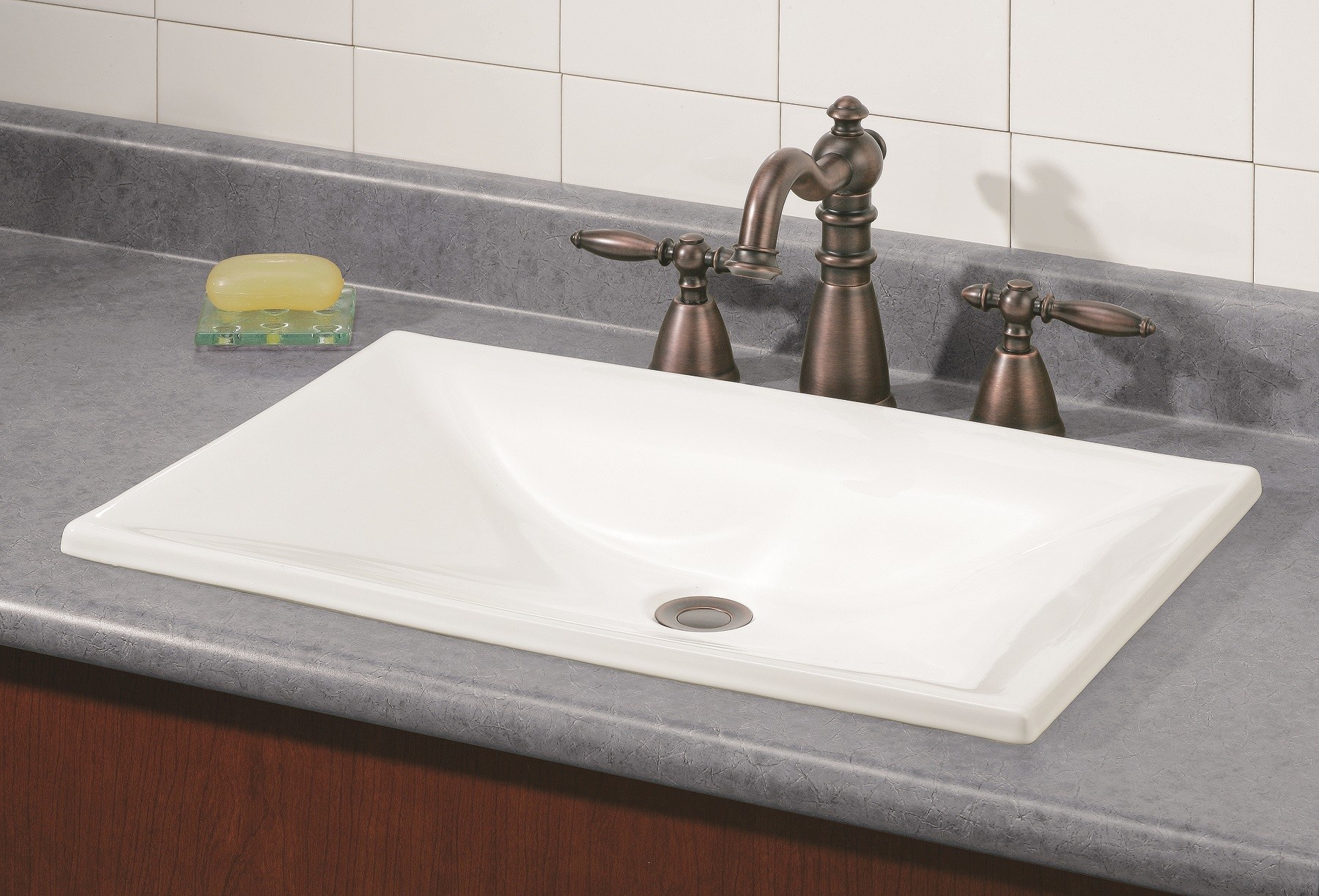 Cheviot - ESTORIL DROP-IN SINK, WHITE - 1180-WH