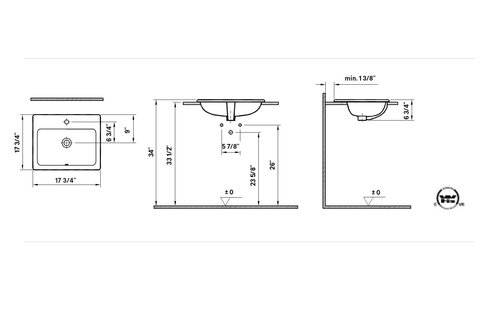 Cheviot - Manhattan - Drop-in sink