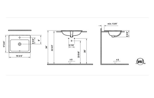 Cheviot - Manhattan - Drop-in sink