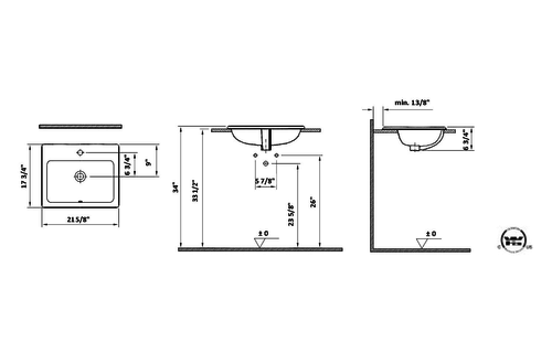 Cheviot - Manhattan - Drop-in sink