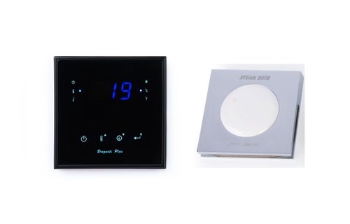 SteamSauna - Bregueti Touch Control and  Gem Steam Head
