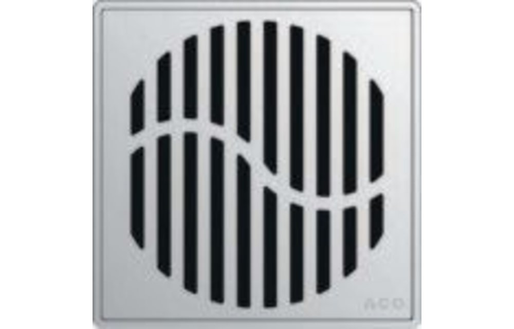 ACO - QuARTz Point - Wave Square Shower Drain