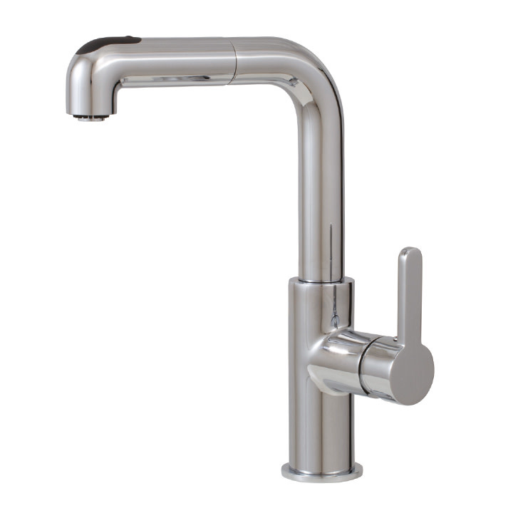 Aquabrass - Eatalia - Pull-out Kitchen Faucet - Brushed Nickel