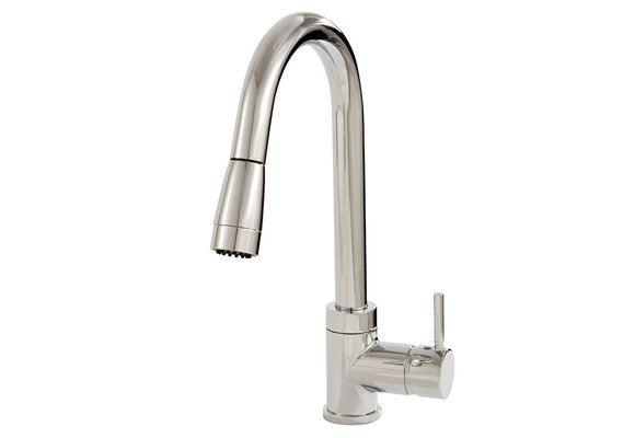 Aquabrass - Pulmi - Pull-down Kitchen Faucet - Brushed Nickel PVD