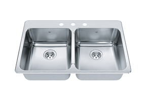 Kindred - Double Sink - Steel Queen Series - QDLA2233/8/3