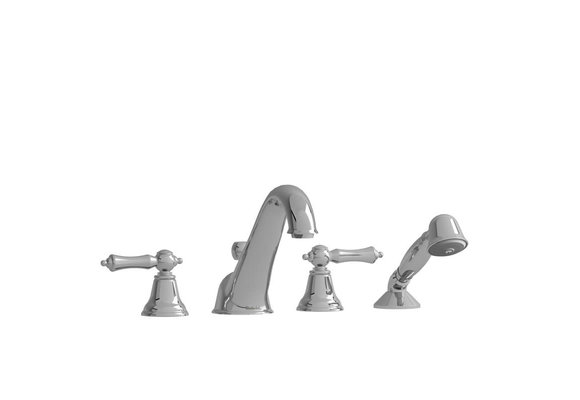 Riobel - Classic - 4-Piece Deckmount Tub Filler - Chrome Lever Handle