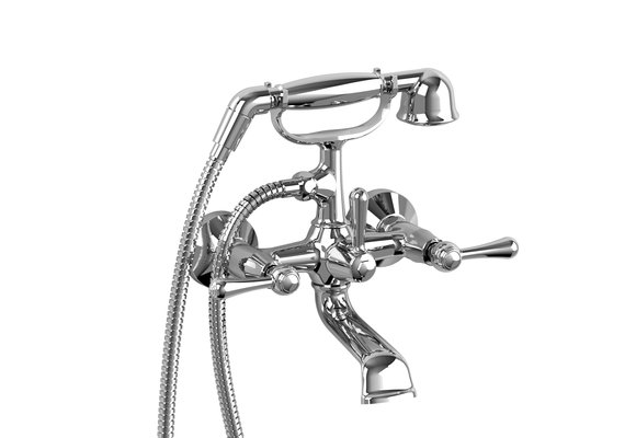 Fiji 6" tub filler with hand shower