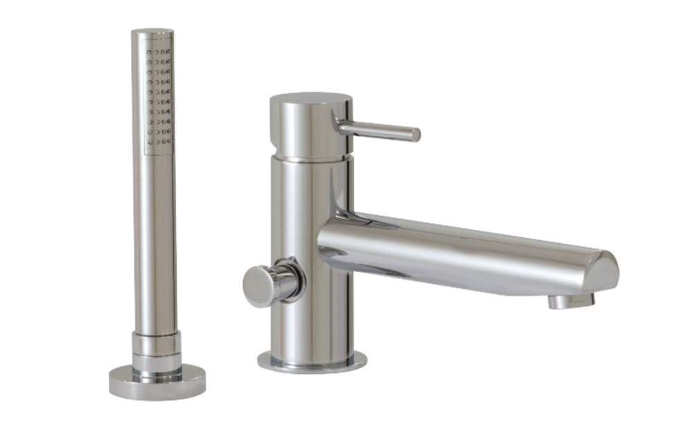 Aquabrass - Volare - 2PC - Tub Filler + Handshower - Chrome