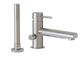 Aquabrass - Volare - 2PC - Tub Filler + Handshower - Chrome