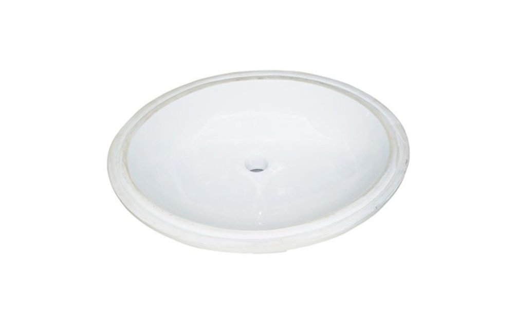Fairmont Sinks White Oval Ceramic Undermount Sink