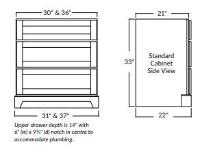 Stonewood - 30" - Dresser Style - Vanity
