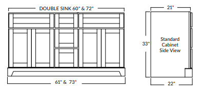 Stonewood - 72" Double - Vanity