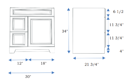 Classic Brand - 30" - Vanity
