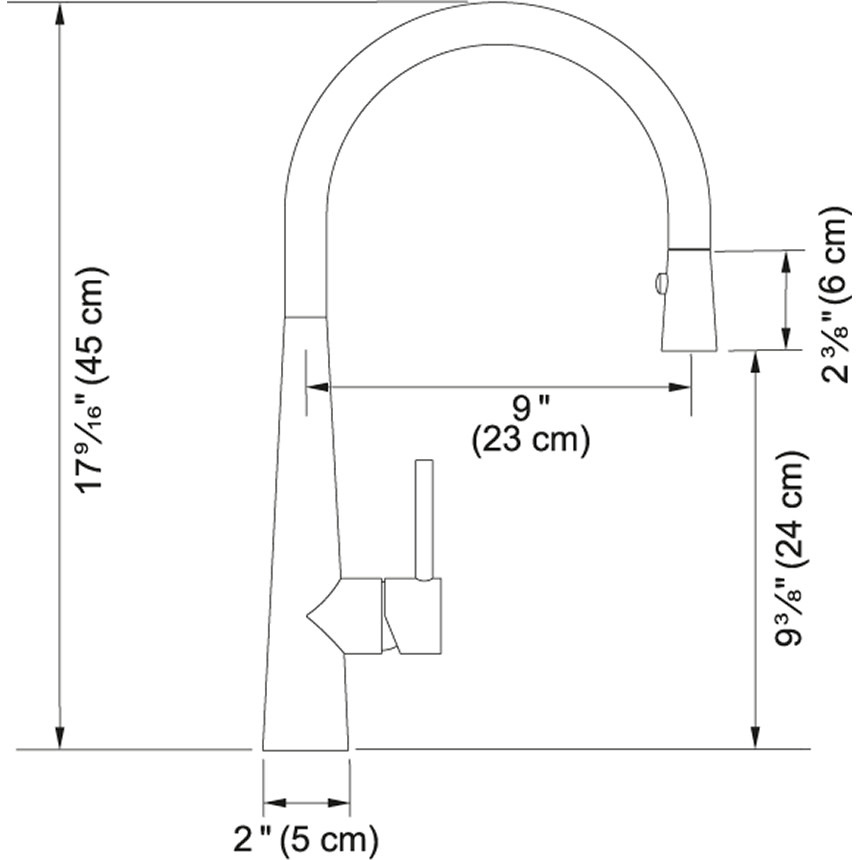 Franke - Steel - Pull Down Kitchen Faucet