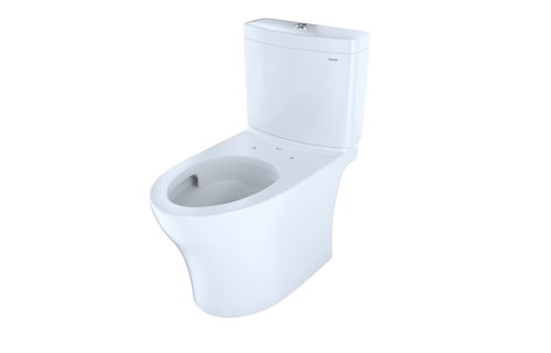 TOTO - Aquia IV - 2PC Elongated - U-Height -  Washlet+ Connection - Cotton