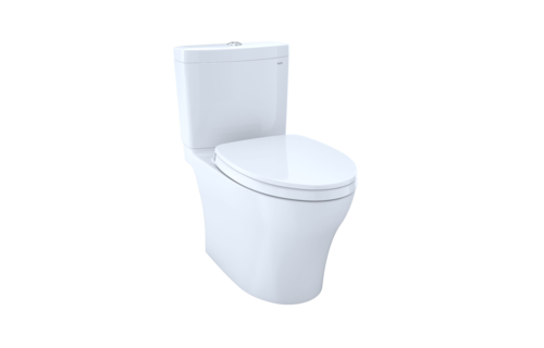 TOTO - Aquia IV - 2PC Elongated - U-Height -  Washlet+ Connection - Cotton