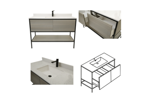 Aktuell - FL Collection -  Natural Oak - 47-1/4"