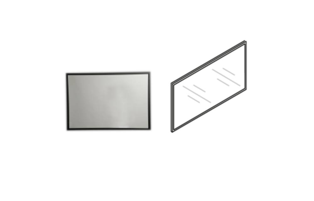 Aktuell - Mirror Black Trim 80CM