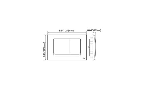OLI - OLI74 PLUS S90 - 2x4 Carrier  -  .8/1.6GPF