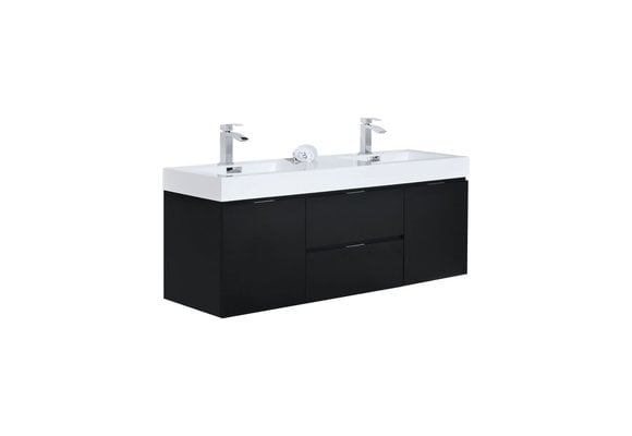 KUBEBATH - 60" Double - Bliss - Wallmount